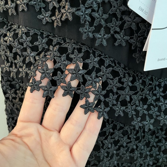 Diane Von Furstenberg Star Embellished Tiered Shift Dress - Picture 4 of 13